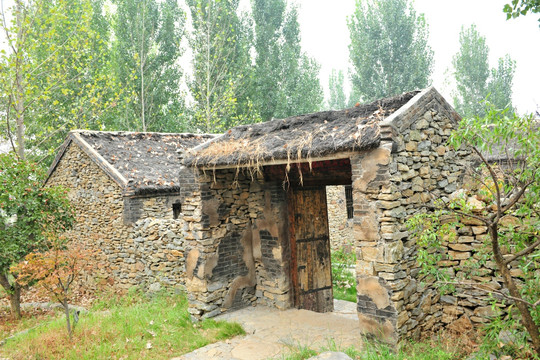 农家院 石头建筑