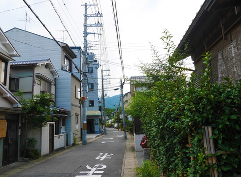 日本京都若宫町老街