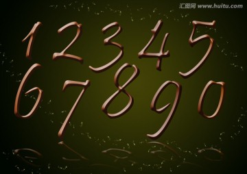 巧克力特效数字01