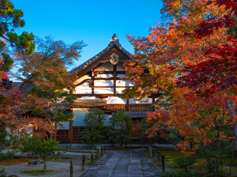 京都 岚山 天龙寺