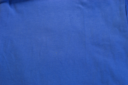 蓝色棉质布纹素材