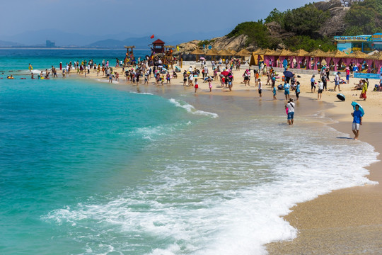 海南蜈支洲岛码头风景