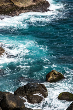 海南三亚蜈支洲岛观日岩风景