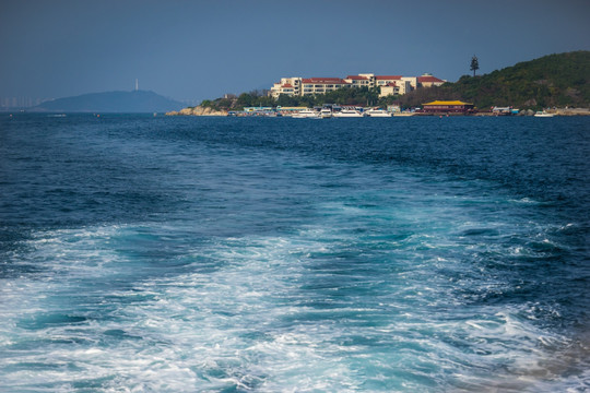 海南蜈支洲岛码头风景