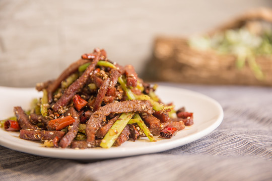 椒麻牛肉 特写