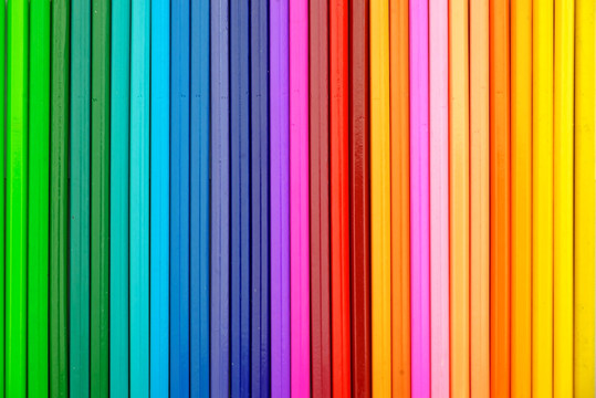 彩铅 彩色铅笔 彩虹 渐变背景