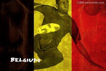比利时国旗下的足球运动员
