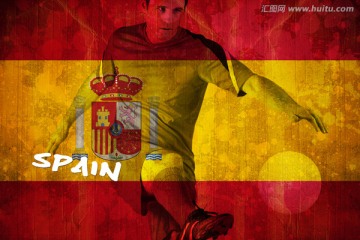 反对西班牙国旗的足球运动员