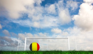 足球上的德国国旗图案
