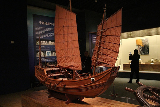 华光礁水下考古 古船模型
