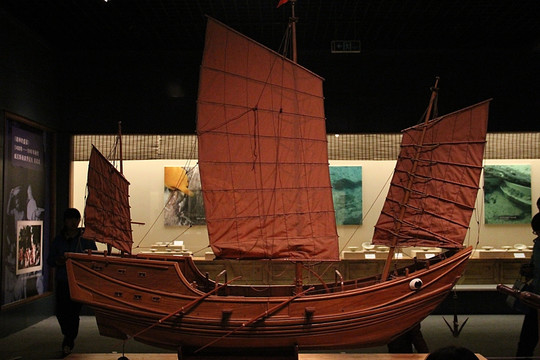 华光礁水下考古 古船模型