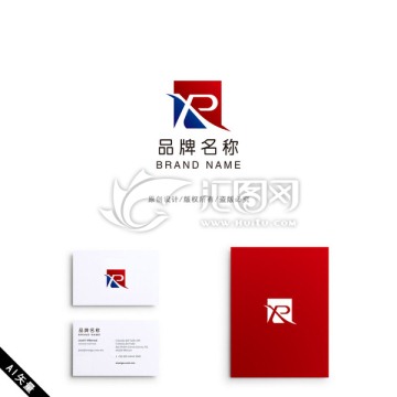 字母 R 科技 LOGO