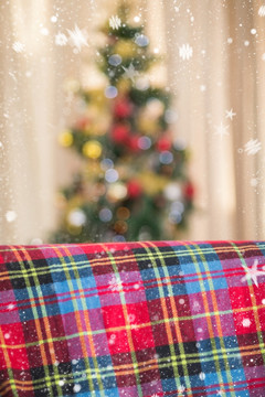圣诞节温暖的沙发