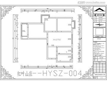 滁州红叶山庄CAD户型图