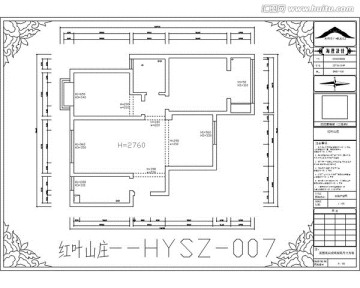 滁州红叶山庄CAD户型图