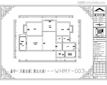 万豪名苑 第五大道CAD户型图