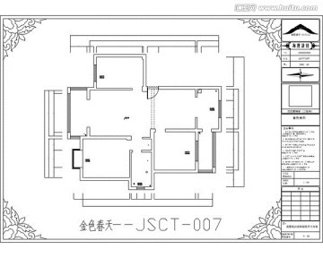 滁州金色春天CAD户型图