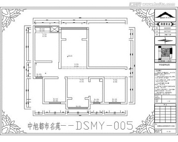 滁州中旭都市名苑CAD户型图