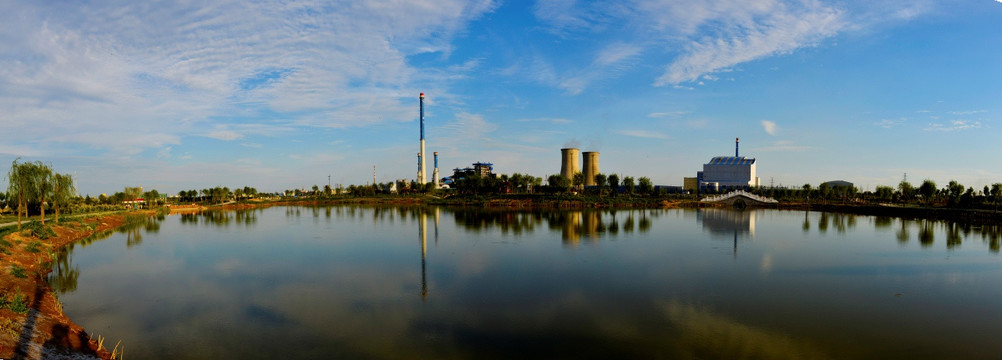 阳谷森泉湿地公园高清大图