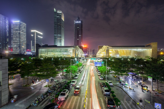 深圳市音乐厅夜景