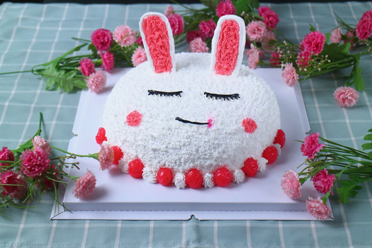 卡通兔子蛋糕