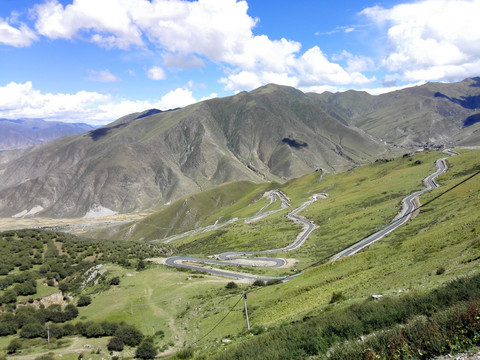 西藏盘山公路