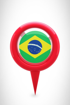 关闭地图标记对巴西国旗