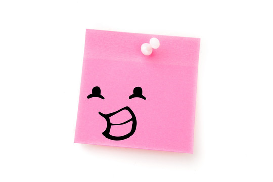 微笑面对粉红胶注用图钉