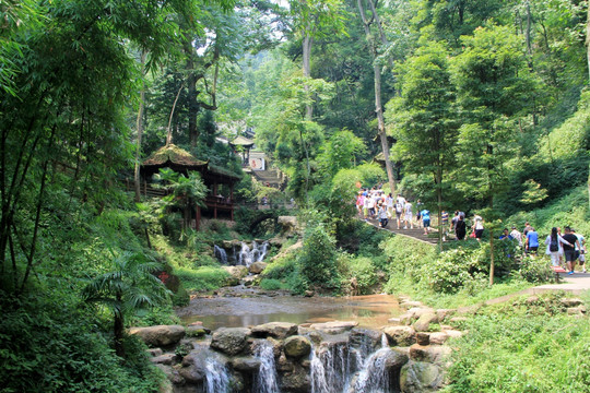 青城山 青城天下幽 溪流