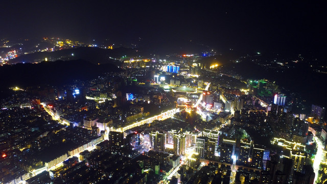 遵义夜景 南京路 珠海路 广州