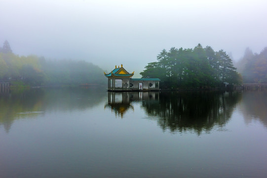 如琴湖湖心岛
