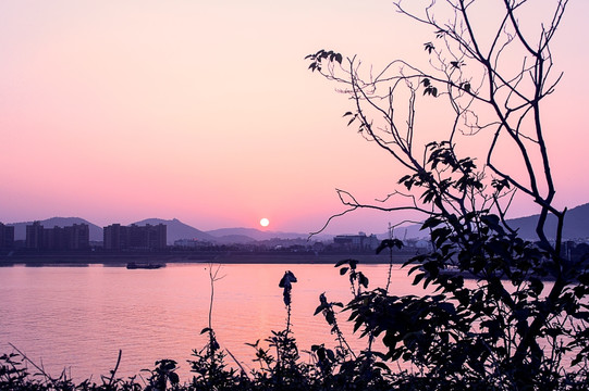 湘江夕阳