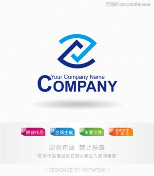 Z字母logo 标志设计 商标