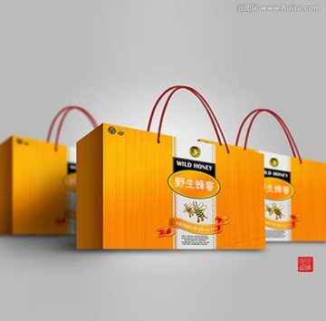 蜂蜜包装礼盒平面图