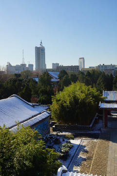 岱庙雪后风光