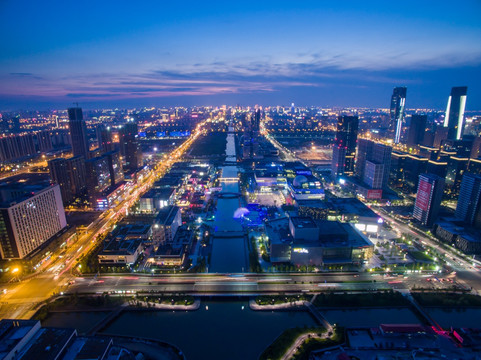 宁波文化广场夜景
