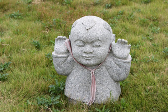 童子雕像