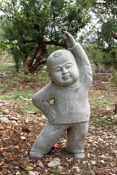 童子雕像