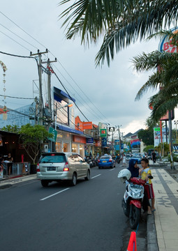 巴厘岛 库塔街景
