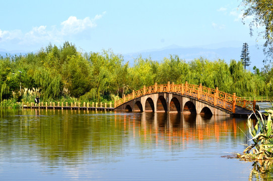 西昌湿地公园拱桥