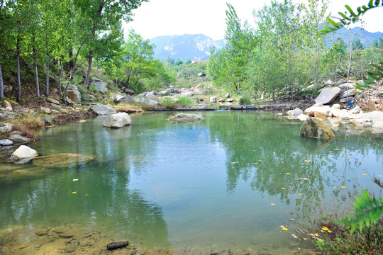 河坝  河水