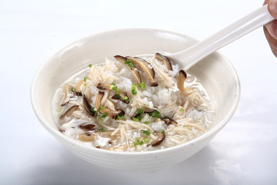 香菇金针菇米粥