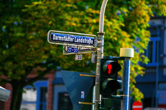 欧洲德国法兰克福城市街道