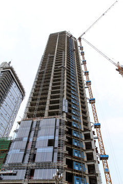 建设中的摩天大楼