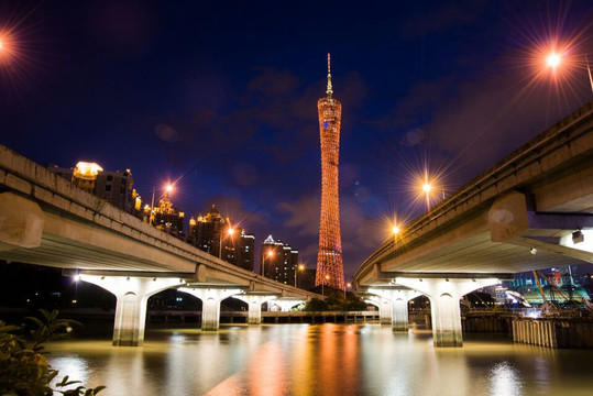 广州塔夜景