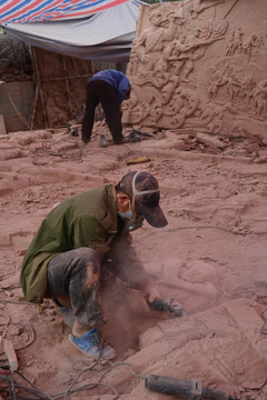 石雕工人