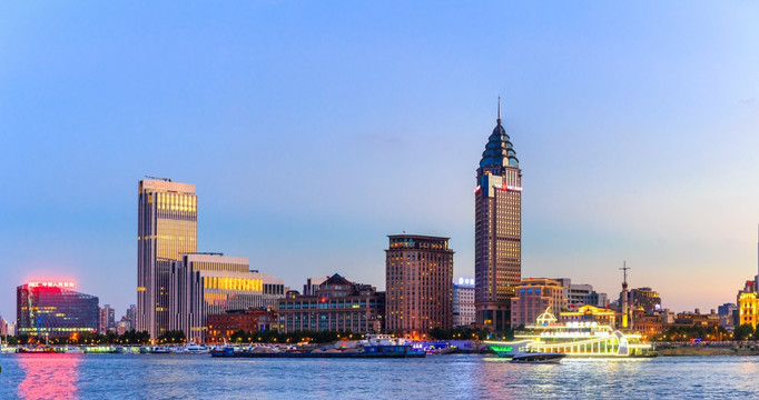 上海外滩全景 上海外滩夜景