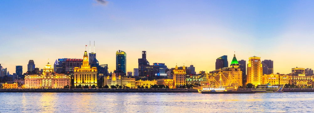 上海外滩全景 上海外滩夜景