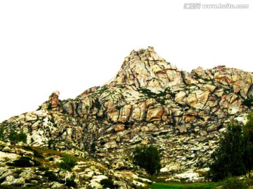 新疆奇形怪状的石山