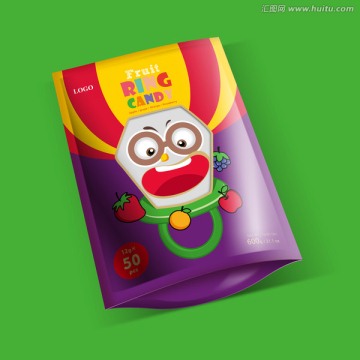 小丑戒指糖果包装袋